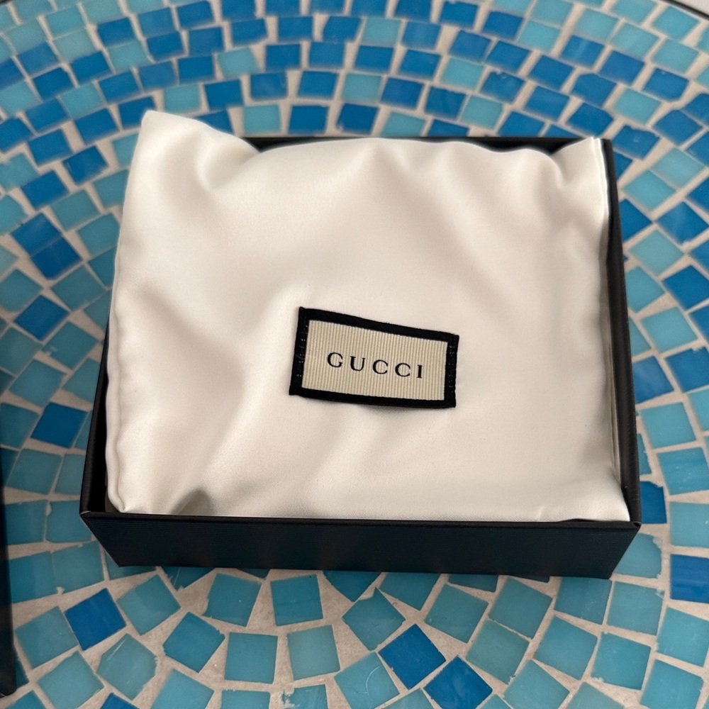 New Authentic Gucci GG Supreme Tiger Bi-fold Wallet, Leather and Canvas - Picture 7 of 7